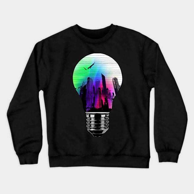 Light of the city Crewneck Sweatshirt by clingcling